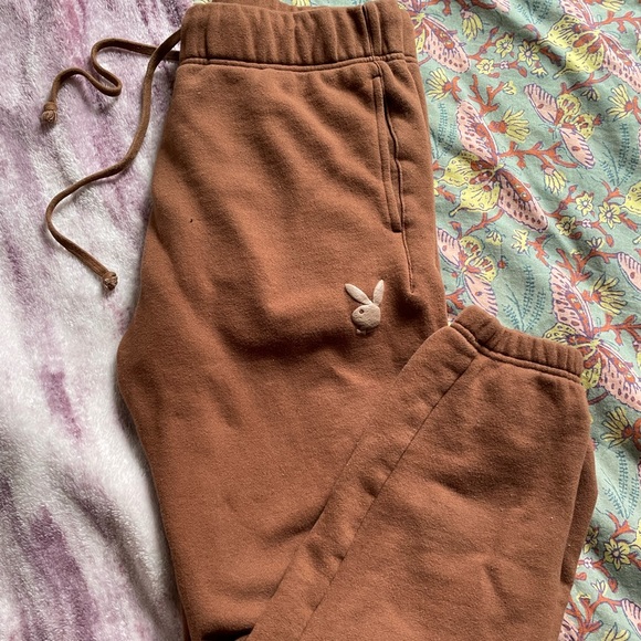 Brown Playboy Sweatpants 
